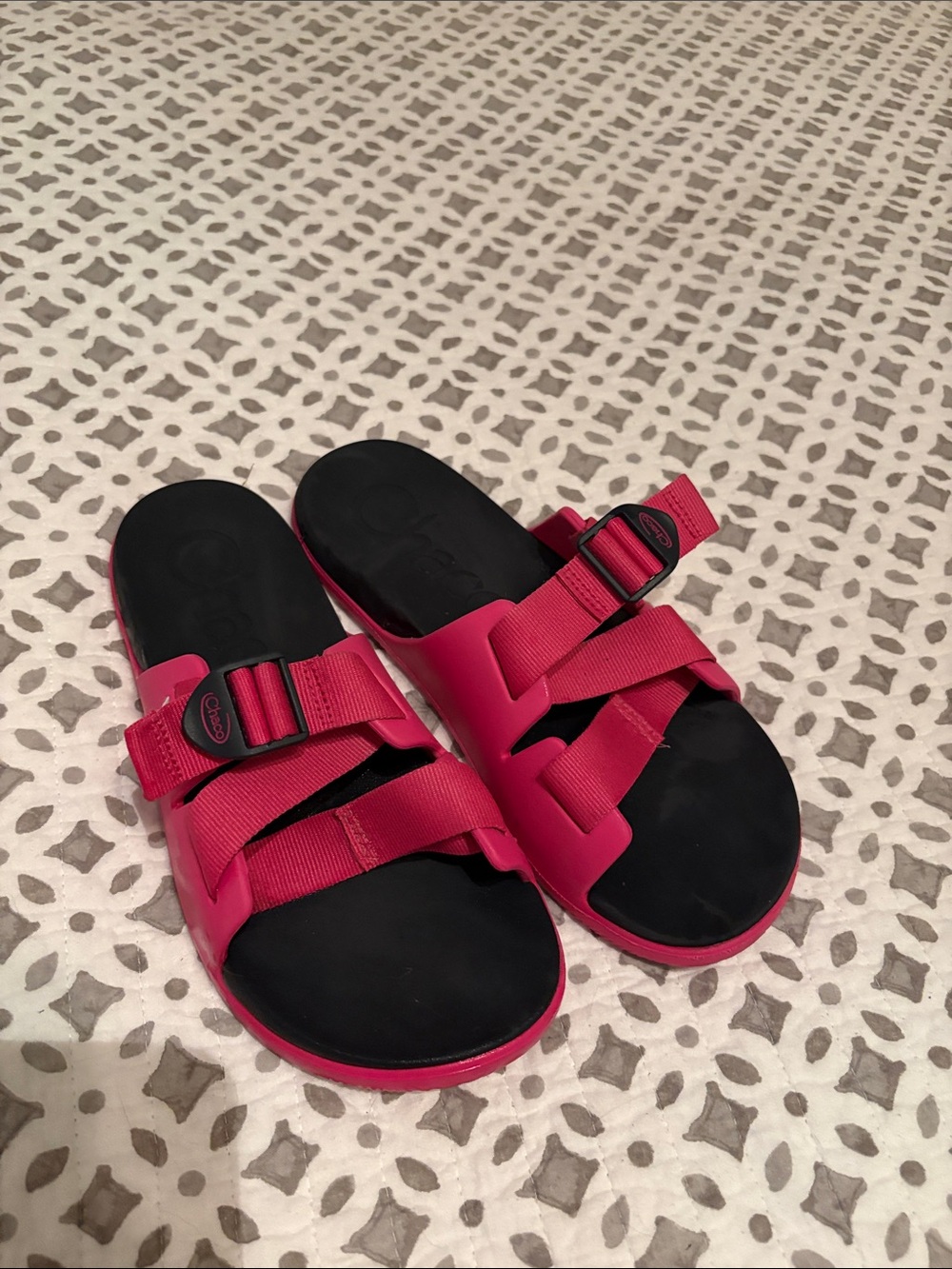 Chaco Women’s Pink Slide Sandals with Adjustable Straps
